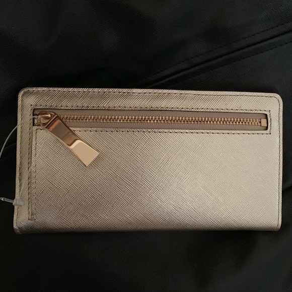 Late Spade Gold Stacy Wallet - Picture 3 of 3